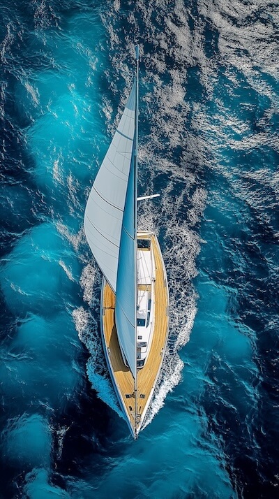 photography-of-a-modern-sailing-boat-in-the-middle-of-the-sea
