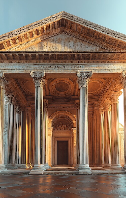 roman-pantheon-building-with-a-view-of-the-entrance
