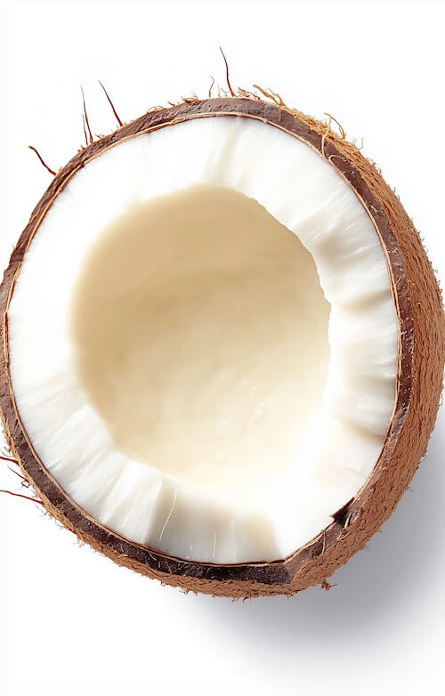 single-coconut-slice-isolated-on-white-background