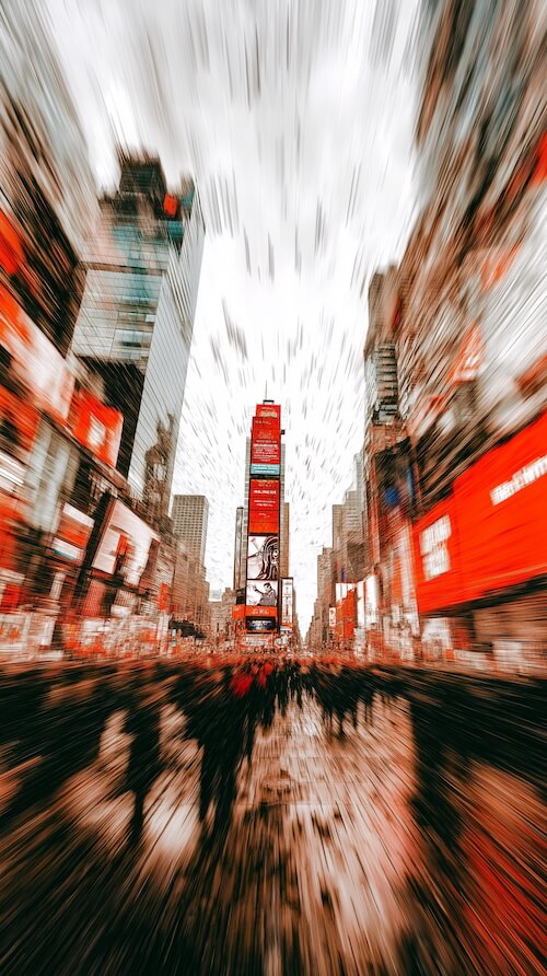 new-york-city-in-motion-blur-with-red-and-white-colors