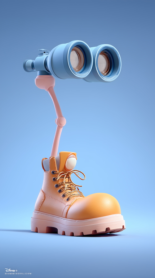 funny-and-cute-3d-cartoon-illustration-of-a-giant-friendly-human-leg