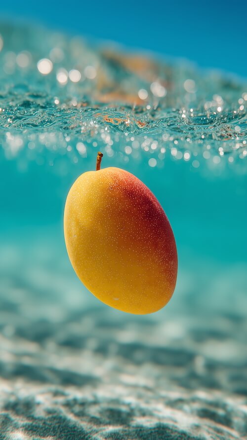 perfect-mango-floating-on-the-tropical-sea