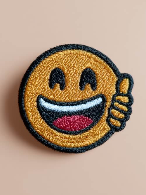 patch-of-a-happy-emoji-winking-and-giving-a-thumbs-up