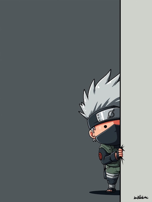 cartoon-art-style-minimalist-vector-design-of-kakashi